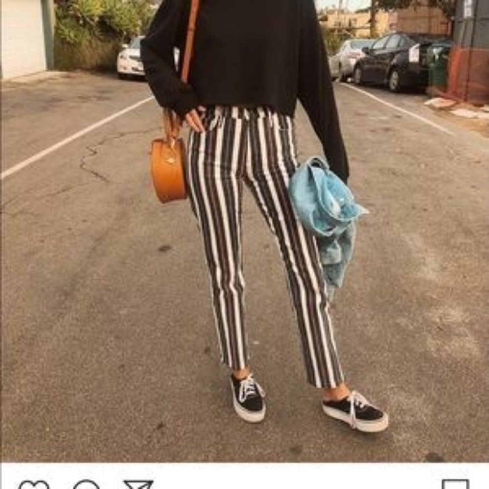 Frame Le Sylvie Slender Straight Band Stripe 31